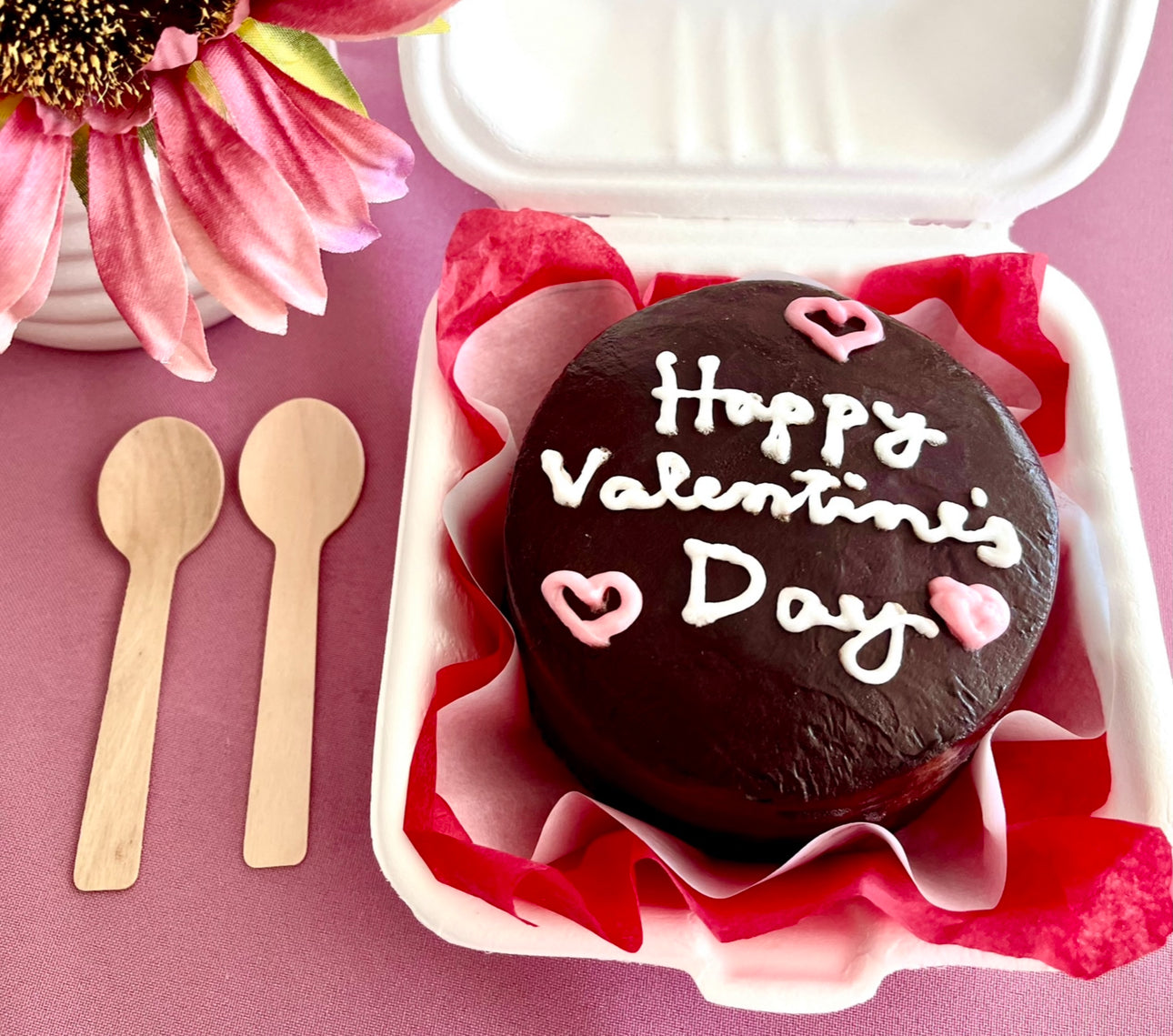 Bento Box Dark Chocolate Cake