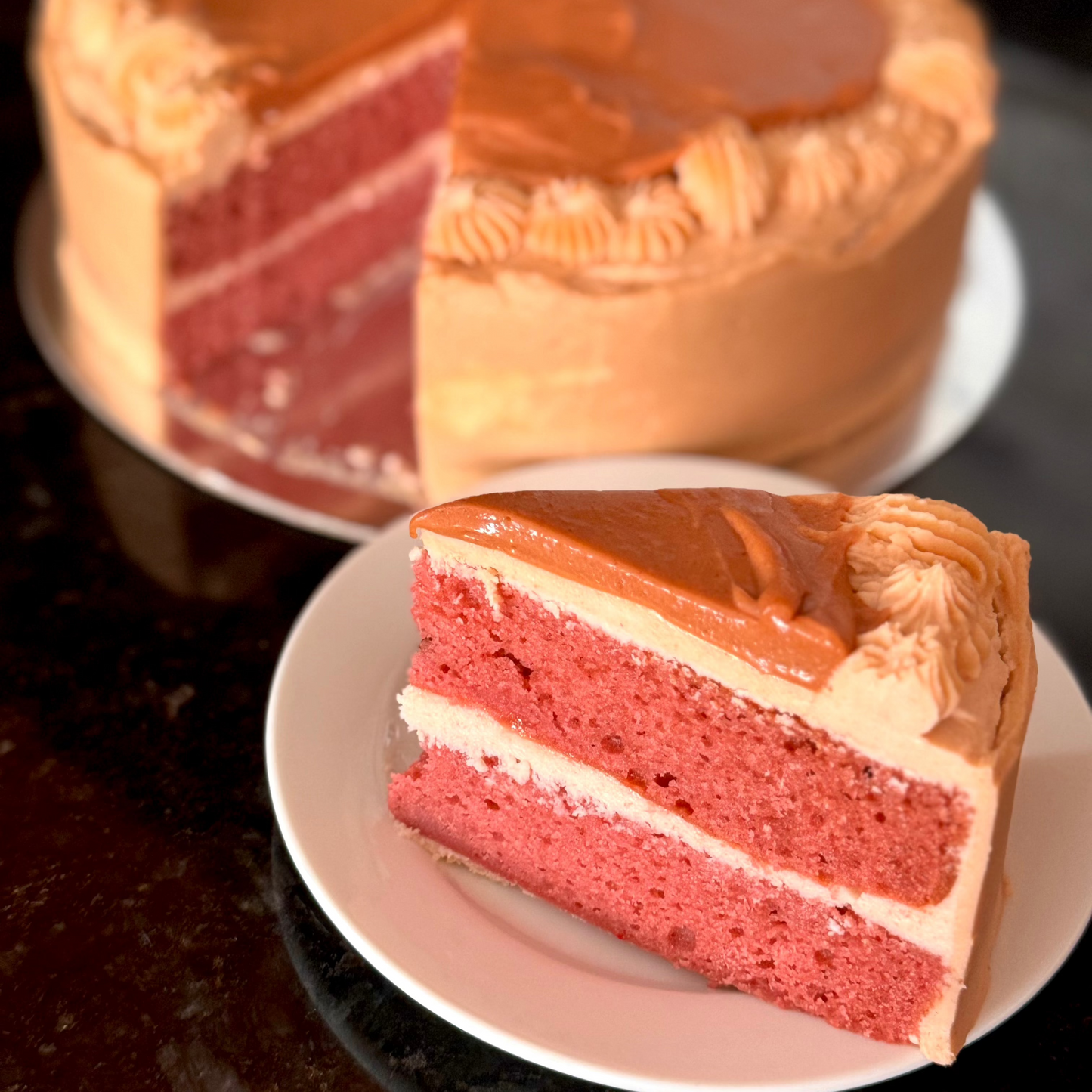 Oversized Creamy Guava Cake