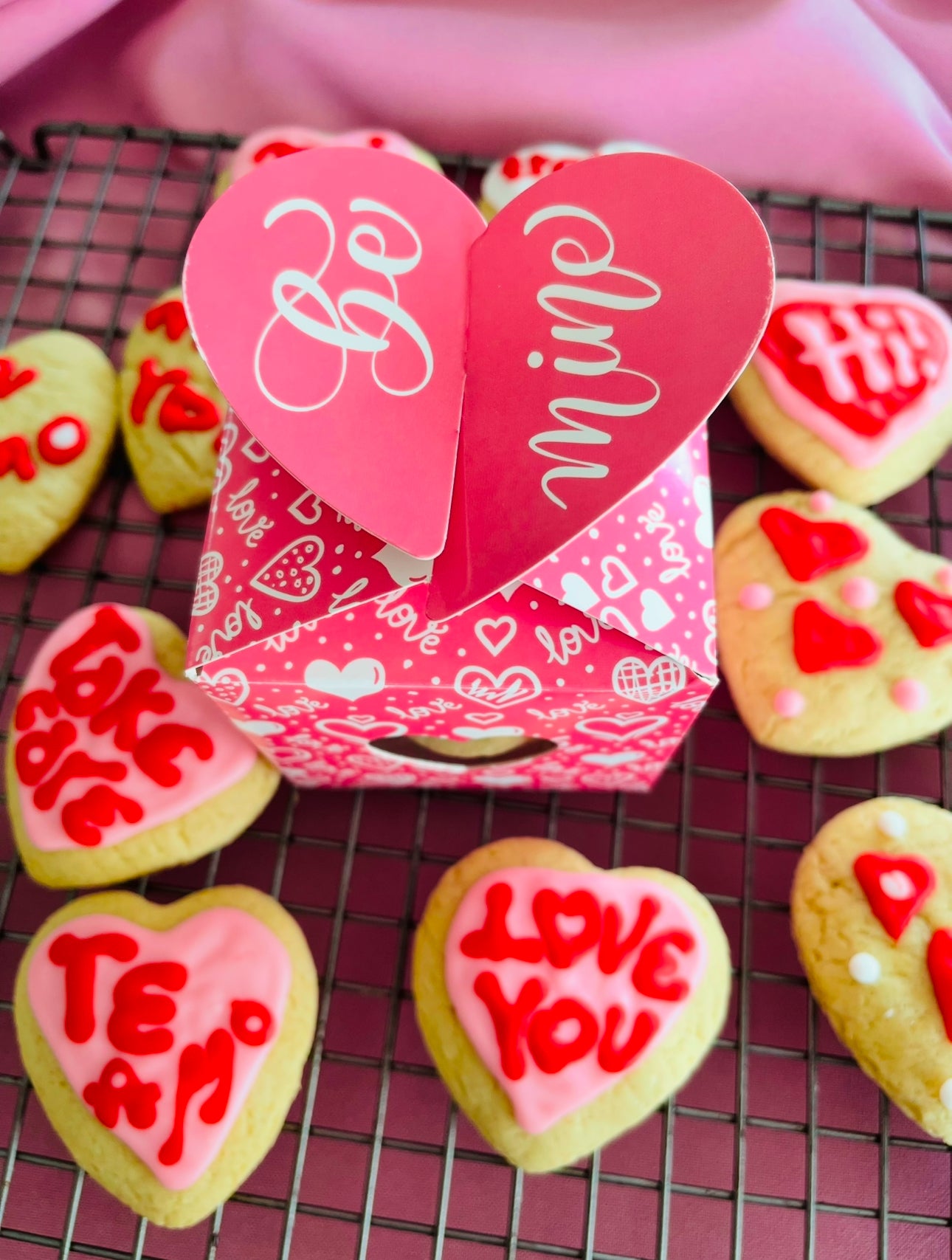 Medium-sized Heart Shaped Valentine Cookies