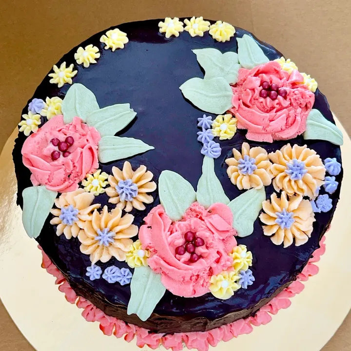 Velvet Dark Chocolate Mirror Cake