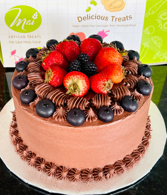 Chocolate with Fresh Fruit Topping