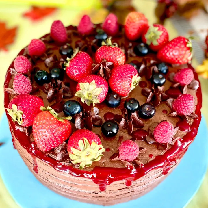 Chocolate with Homemade Fruit Filling and Topping