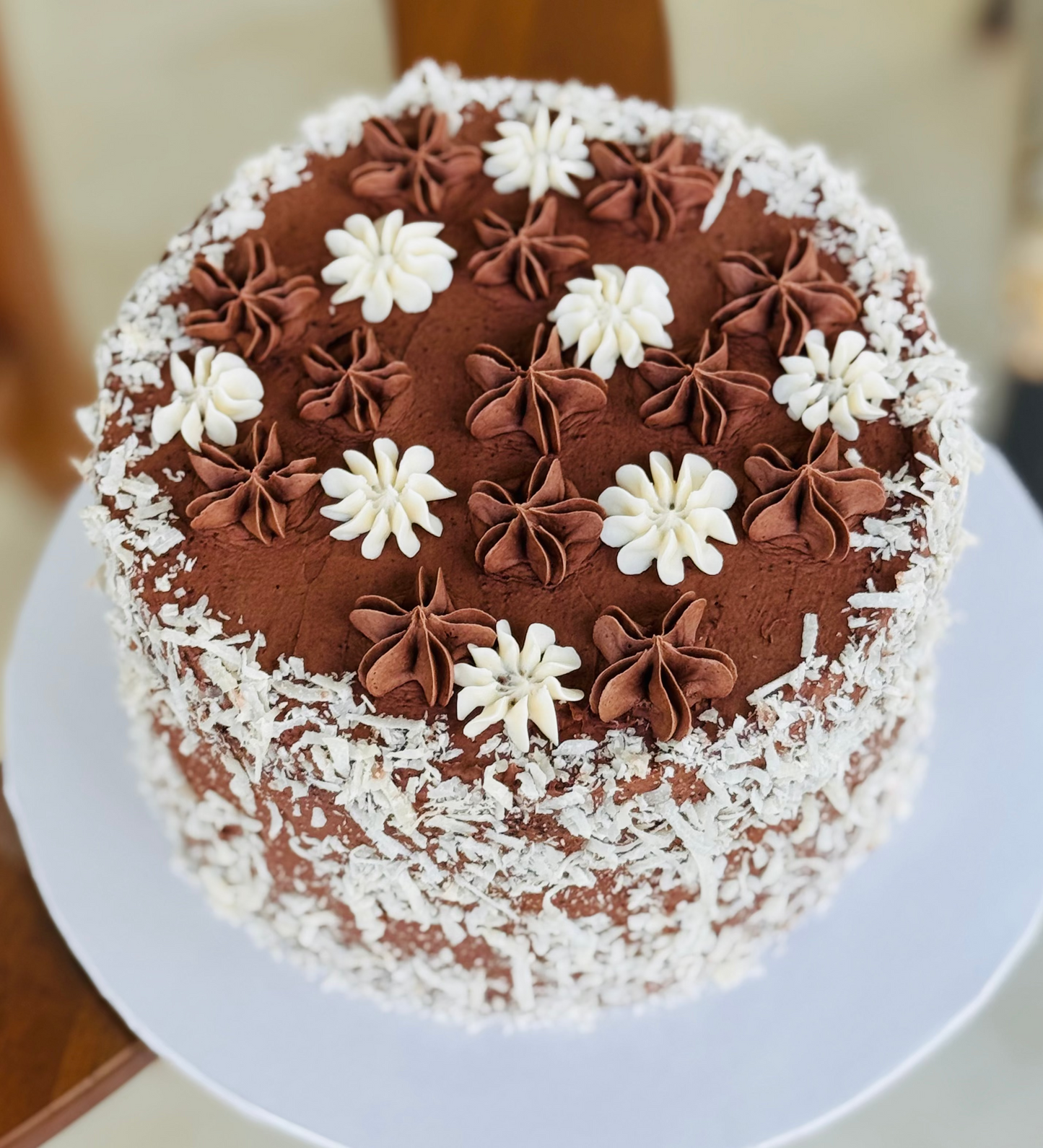 Decadent Chocolate Coconut Cake