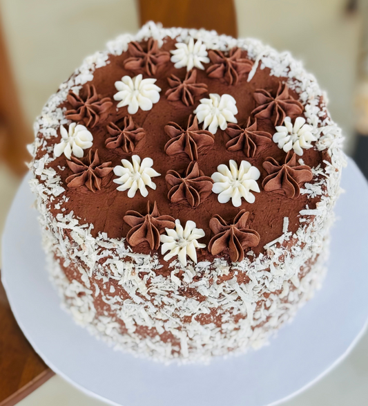 Decadent Chocolate Coconut Cake