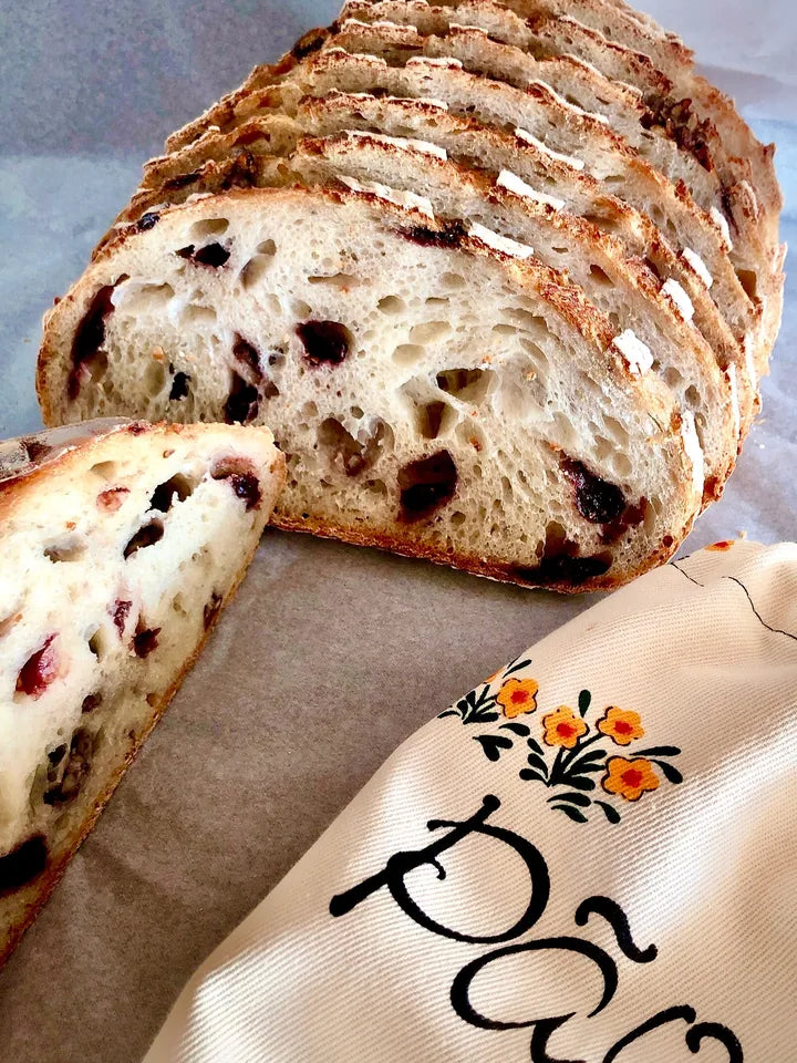 Raspberry & Walnut Sourdough Bread